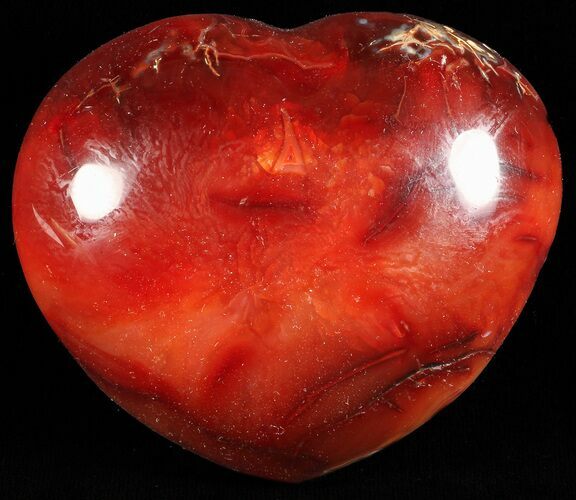 Colorful Carnelian Agate Heart #59536